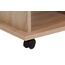 Hela Tische, Funktionscouchtisch Babsi, Holzwerkstoff melaminbeschichtet, Sonoma Eiche, höhenverstellbar 53-63cm, ausziehbar 107-157cm, auf Rollen