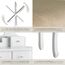 tectake® Schminktisch mit Spiegel und Hocker, Schminktisch mit Schubladen, Frisiertisch, Kosmetiktisch mit Schminktischspiegel und Schminktischstuhl, Schlafzimmer Deko, Ankleidezimmer Möbel - weiß