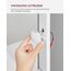 VASAGLE Schminktisch, mit LED-Beleuchtung, einstellbare Helligkeit, Frisiertisch mit Spiegel, Kosmetiktisch mit 2 Schubladen und 3 offenen Fächern, modern, wolkenweiß RDT120WB01