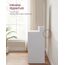 VASAGLE Dressing Table with Large Mirror,100x40x140cm, weihnachten, White RDT163W01