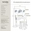tectake® Schminktisch, Schminktisch Organizer mit 7 Schubladen und 3 Spiegeln, Kosmetiktisch inkl. Hocker, Schlafzimmer Deko Möbel, 90 x 40 x 145 cm, weiß
