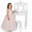 Green series Kinderplay Kids Vanity Table with Mirror – Sturdy Wooden Dressing Table – for Girls’ Bedroom & Pretend Play – White Finish