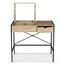 IDMarket - Schminktisch LUIS Klappspiegel mit Hocker Industriedesign