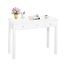 STHOUYN Home Office Kleine Schreibtisch mit Drawers Schlafzimmer, Studietisch für Erwachsene/Student, Vanity Make-up Dressing Tisch Speichern Raum Gifts Weiß (weiß)