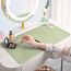 Make-up-Matte für den Schminktisch zum Schutz der Schreibtischplatte, 80 x 40 cm, doppelseitige Make-up-Matte, leicht zu reinigende Schreibtischunterlage – wasserdicht und öldicht, Kosmetikzubehör