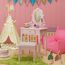 Schminktisch Kinder, Frisiertisch Mädchen mit Spiegel, Hocker und 3 Schubladen MDF Holz, Rosa, 50 x 30 x 104.5 cm