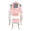 Teamson Kids Childrens Rosa Holz-Schminktisch und Hocker Spiegel TD-11670K