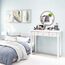 STHOUYN Home Office Kleine Schreibtisch mit Drawers Schlafzimmer, Studietisch für Erwachsene/Student, Vanity Make-up Dressing Tisch Speichern Raum Gifts Weiß (weiß)