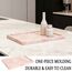Echtes, luxuriöses Tablett aus natürlichem Marmor, Aufbewahrungstablett aus echtem Marmor, für Heimdekoration, Steintablett für Badezimmer/Küche/Schminktisch/Kommode,