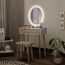 YU YUSING Schminktisch mit Beleuchtung,Frisiertisch mit LED Spiegel Schubladen, Kosmetiktisch mit gepolstertem Hocker,Kommode Make-up Tisch,Modern