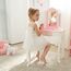 Teamson Kids Childrens Rosa Holz-Schminktisch und Hocker Spiegel TD-11670K