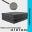 FORTISLINE Klappmatratze 195x80x9 cm, 3-teilige Faltmatratze, Gästematratze, Reisematratze und Campingmatratze, Schaumstoffmatratze mit abnehmbarem Bezug, Oeko-TEX, hergestellt in der EU