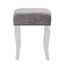 Linon Silver Vanity Set Harper Silber Schminkset, Polyurethan, 32" W x 18" D x 46.75" H