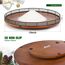 Weihnachtsdorf-Sets, 33 cm, Eichenholz, Lazy Susan für Tischdekoration, Tischdekoration für Tisch, Weihnachtsdekoration, Bäume, Schneemann, Elefant, Weihnachtsmann, Rentier, Zug für Festliche