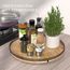 Lazy Susan Drehteller aus Eichenholz, 45,7 cm, für Schrank, Bauernhaus, rund, groß, Lazy Susan, Organisation und Aufbewahrung für Esstisch, Speisekammer, Küche, Arbeitsplatte, Schrank, Heimdekoration