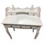 Schminktisch, Set mit Hocker und Spiegel, 5 Schublade, weiß, Frisiertisch, Make-up, Schlafzimmer, von Redstone