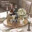 Lazy Susan Drehteller aus Eichenholz, 61 cm, für Schrank, Bauernhaus, rund, groß, Lazy Susan, Organisation und Aufbewahrung für Esstisch, Speisekammer, Küche, Arbeitsplatte, Schrank, Heimdekoration