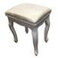 Schminktisch, Set mit Hocker und Spiegel, 5 Schublade, weiß, Frisiertisch, Make-up, Schlafzimmer, von Redstone