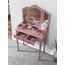 Roundhill Furniture Sanlo Schminktisch und Hocker aus Holz, Rosegold