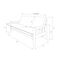 Kodiak Furniture Futons Lodge Futon Naturfinish Marmont Thunder