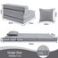 MeMoreCool Klappmatratze für Einzelbett, hochdichter Schaumstoff, ausklappbar, Sofa, Stuhl, Z-Bett, faltbare Boden-Futon-Matratze, Bodenliege, Gäste-Sofa, Bett, Klappcouch zum Schlafen, Camping,