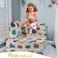 MeMoreCool Kinder-Bodenmatratze, leuchtet im Dunkeln, zusammenklappbar, Sofa, Couch, umwandelbar, Futon-Klappstuhl, Bettschläfer für Baby-Spielzimmer (leuchtendes Alphabet)