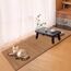 AIMECO Japanische Tatami-Matte, 3 Stück, 60 x 60 cm, natürliches Rattan, Futon-Bodenmatratze, Teppich, zum Schlafen, Meditation, Yoga, Braun