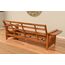 Kodiak Futons Futon mit Schubladen, Espresso-Finish, Rot / Braun Full Peter's Cabin