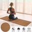 AIMECO Japanische Tatami-Matte, 3 Stück, 60 x 60 cm, natürliches Rattan, Futon-Bodenmatratze, Teppich, zum Schlafen, Meditation, Yoga, Braun