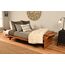 Kodiak Futons Futon mit Schubladen, Espresso-Finish, Rot / Braun Full Peter's Cabin