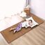 AIMECO Japanische Tatami-Matte, 3 Stück, 60 x 60 cm, natürliches Rattan, Futon-Bodenmatratze, Teppich, zum Schlafen, Meditation, Yoga, Braun