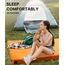 GAIALOOP Memory-Futon-Matratze, Auto, Campingbett, Glamping-Matratze, japanische Boden-Schlafmatte, Campingbett, Matratzenauflage, Reisegäste, Erwachsene, Seitenschläfer, Honigorange [Kinderbett: 183