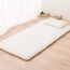 EMOOR Japanische Faltbarer Futon Matratze für Tatami CLASSE mit Baumwolle Spannbetttuch,100 x 200 cm (Grau), Hergestellt in Japan, Bodenmatratze Baumwolle