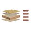 LINSGV Japanische Tatami-Matte, faltbare Futon-Klappmatratze, braunes Rushgras, Bodenmatte, Matratze, Klappbett, Matratze, ideal für Meditation, Yoga, Zen-Raum, japanischer Tränenraum (60 x 180 cm)