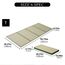 EMOOR Japanische Tatami Matte 100 x 200cm Natürliches Igusa Binsengras (Ungefärbt), Faltbare Igusa-Matratze Japanische Futon Boden Schlafen Area Teppich Meditation Yoga Zen