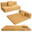 MeMoreCool Faltmatratze Doppelbett, hochdichter Schaumstoff, ausklappbares Sofa, Stuhl, Z-Bett, faltbare Boden-Futon-Matratze, Boden-Gäste-Sofa, Bett, Klappcouch zum Schlafen, Reisen, 13 cm dick