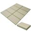 EMOOR Japanische Tatami Matte 140 x 200cm Natürliches Igusa Binsengras (Ungefärbt), Faltbare Igusa-Matratze Japanische Futon Boden Schlafen Area Teppich Meditation Yoga Zen