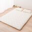 EMOOR Japanische Faltbarer Futon Matratze Set (Matratze, Bettdecke und Kopfkissen), 160 x 200 cm, Hergestellt in Japan, Tatami matten Bodenmatratze Baumwolle
