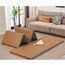 LINSGV Japanische Tatami-Matte, faltbare Futon, braunes Rushgras, Bodenmatte, ideal für Meditation, Yoga, Zen-Raum, japanischer Tränenraum (120 x 200 cm)
