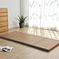LINSGV Japanische Tatami-Matte, faltbare Futon-Klappmatratze, braunes Rushgras, Bodenmatte, Matratze, Klappbett, Matratze, ideal für Meditation, Yoga, Zen-Raum, japanischer Tränenraum (60 x 180 cm)