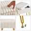 IBUYKE Rechteck Eitelkeit Stuhl mit Stauraum, Fußstütze Fußhocker Ottoman, Eitelkeit Hocker, Schminktisch Stuhl, mit Anti-Rutsch Füßen, für Make-up Raum, Schlafzimmer, weiß WBD004W