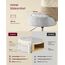 VASAGLE Schminkhocker, Schminkstuhl, Barhocker, höhenverstellbar, 360° drehbar, PU, Dicke Polsterung, für Schlafzimmer, Küche, Esszimmer, modern, Taubengrau LJB120GD01