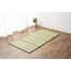 EMOOR Japanische Tatami – Großes Bett – Natürliches Binsgras (Nicht gefärbt), Faltbare Gusa-Matratze, japanische Futonmatratze, Yoga-Meditationsmatratze