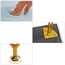 YMYNY Schminkhocker Stuhl mit Stauraum, quadratischer Hocker aus Samt, moderner multifunktionaler Make-up-Hocker für Schlafzimmer, Wohnzimmer, Büro, goldene Beine, 40 x 29.5 x 48 cm, Graublau HBD024G