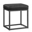 SONGMICS Home LUIZ Kollektion - Sitzhocker rechteckig, Schminkhocker, Fußhocker, Oberteil wendbar, Hocker, Beistelltisch bis 300 kg belastbar, Schlafzimmer Wohnzimmer Flur, tintenschwarz LOM079B01