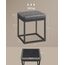 SONGMICS Home LUIZ Kollektion - Sitzhocker rechteckig, Schminkhocker, Fußhocker, Oberteil wendbar, Hocker, Beistelltisch bis 300 kg belastbar, Schlafzimmer Wohnzimmer Flur, Taubengrau LOM079G01