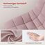 WOLTU Schminktisch Stuhl Hocker für Schminktisch, Schlafzimmer & Esszimmer - Höhenverstellbar, 360° Drehbar mit Rückenlehne, aus Bequemer Samt, Rosa, BH300rs-1