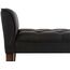 CLP Chaiselongue Cleopatra I Stoff-Bezug I Polsterbank, Farbe:dunkelgrau, Gestell Farbe:antik-dunkel