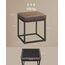 SONGMICS Home LUIZ Kollektion - Sitzhocker rechteckig, Schminkhocker, Fußhocker, Oberteil wendbar, Hocker, Beistelltisch bis 300 kg belastbar, Schlafzimmer Wohnzimmer Flur, walnussbraun LOM079K01