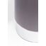 Kare Design Polsterhocker Cherry Brass, Hellgrau/Silber, kleiner Hocker mit Samtbezug, rund, Flur, Schlafzimmer, Garderobe, Büro, 42x35x35 cm (H/B/T)